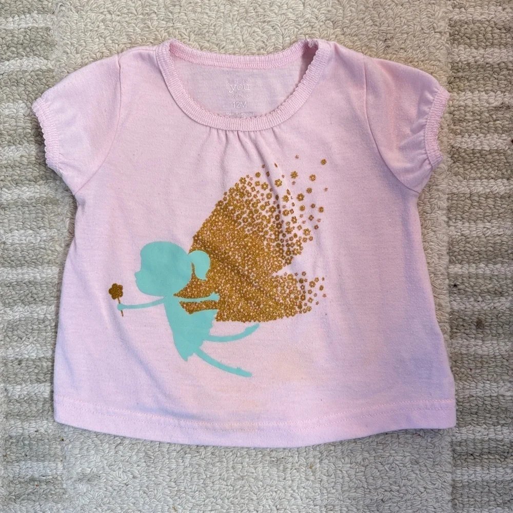 Pink Fairy Graphic Top And Matching Pajama Pants Set
